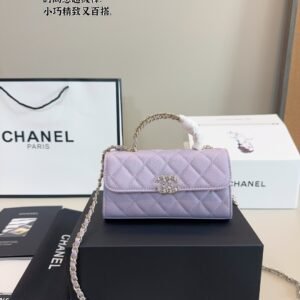 chanel woc with handle kelly style mini bag