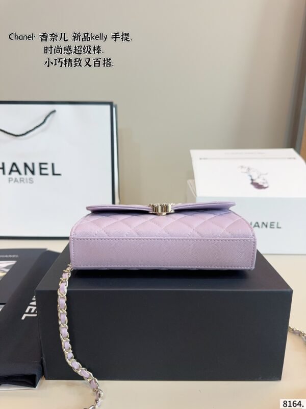 chanel woc with handle kelly style mini bag