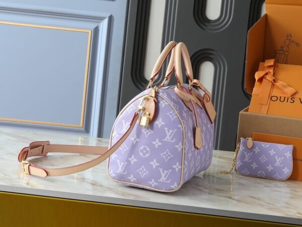 lv speedy p9 bandoulière 40 monogram leather handbag
