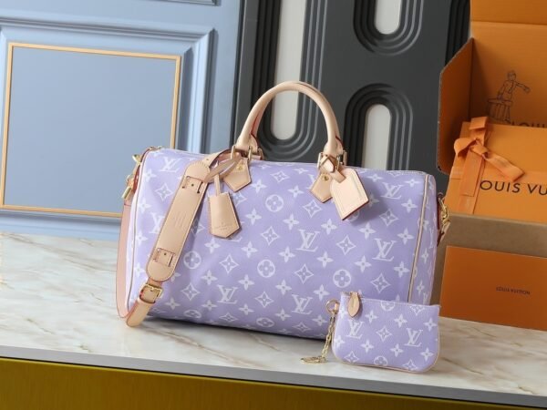 lv speedy p9 bandoulière 40 monogram leather handbag