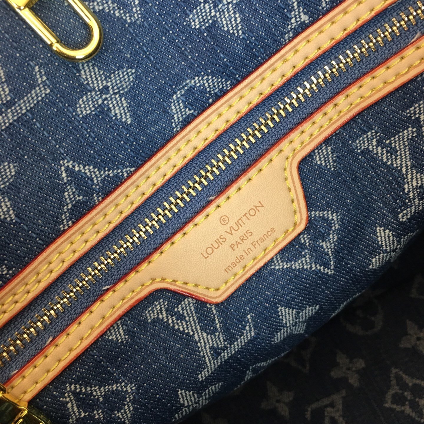 lv neverfull medium denim handbag 31.0 x 28.0 x 14.0 cm lv neverfull medium denim handbag 31.0 x 28.0 x 14.0 cm