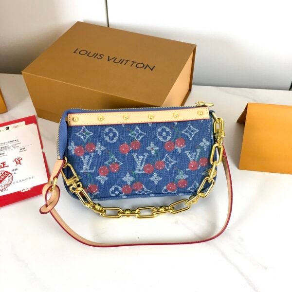 lv 🍒pochette handbag 13 x 4 x 22cm