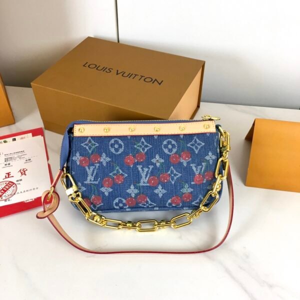 lv 🍒pochette handbag 13 x 4 x 22cm