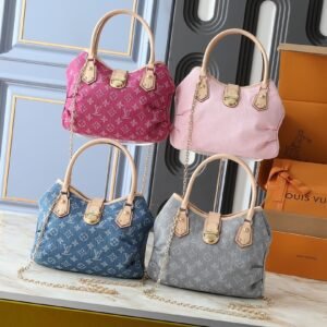 Home lv denim tote bag 26.0 x 19.0 x 13.0cm