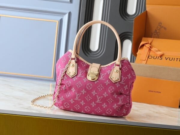 lv denim tote bag 26.0 x 19.0 x 13.0cm