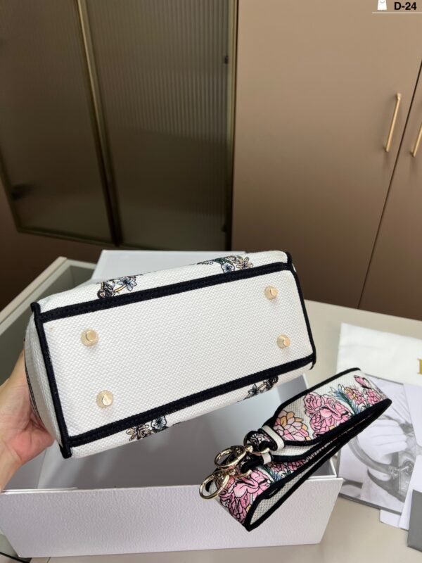 dior embroidered lady dior bag