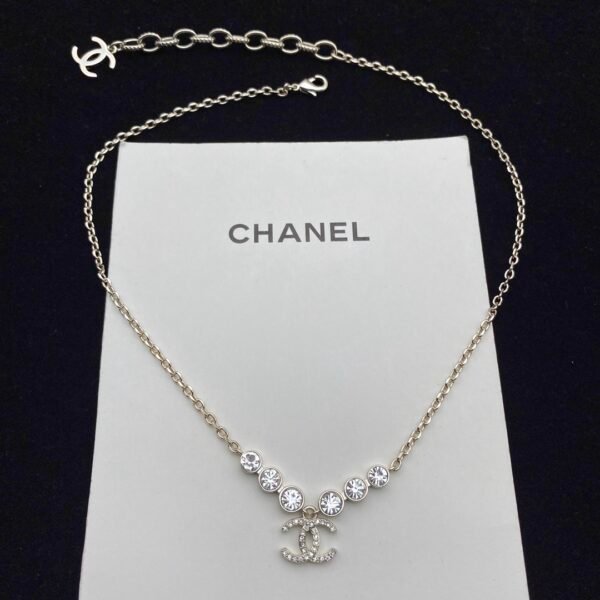 chanel double c crystal set necklace earring