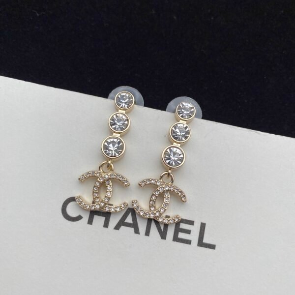 chanel double c crystal set necklace earring