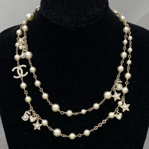 chanel set necklace bracelet sweater chain