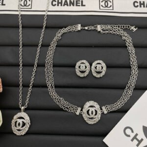 chanel set necklace bracelet earring