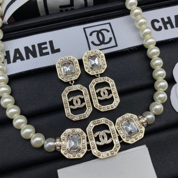 chanel set necklace earring