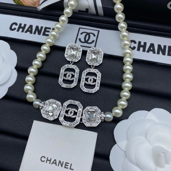 chanel set necklace earring