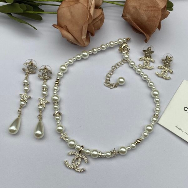 chanel set necklace earring (复制)