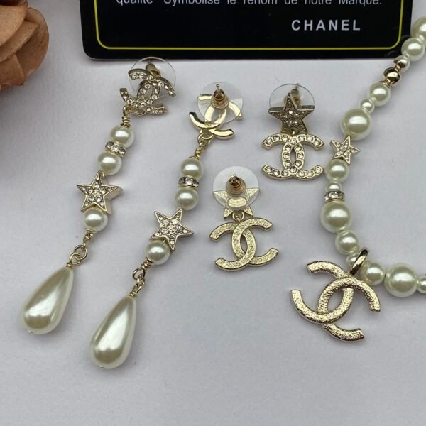 chanel set necklace earring