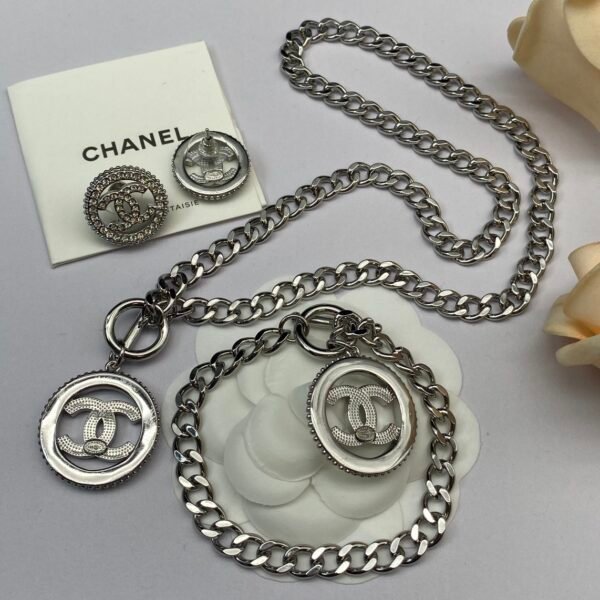 chanel set necklace bracelet earring