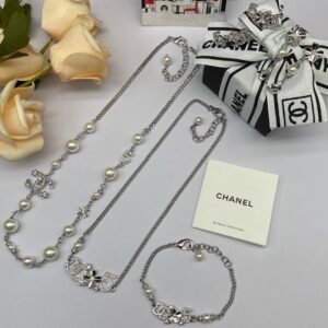 chanel set necklace bracelet earring