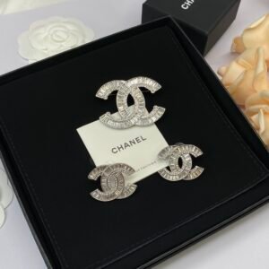chanel set brooch earring
