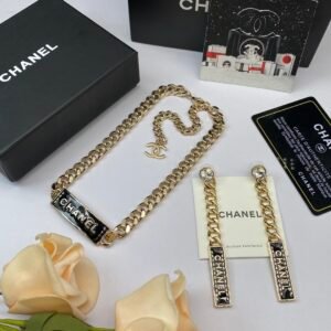 chanel set necklace earring