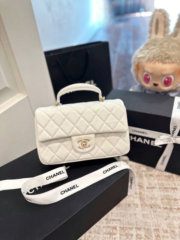 chanel mini cf with handle (handle mini cf)