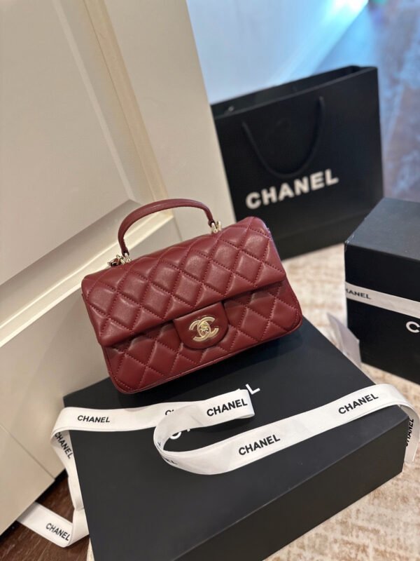 chanel mini cf with handle (handle mini cf)