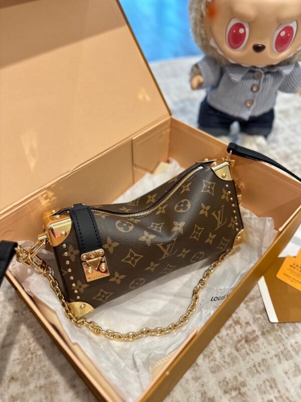 lv 2025 early spring runway style horizontal mini trunk