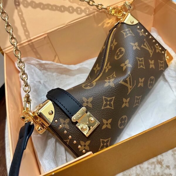 lv 2025 early spring runway style horizontal mini trunk