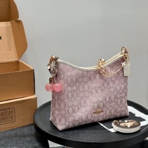 coach limited edition canvas "laurel" hobo bag