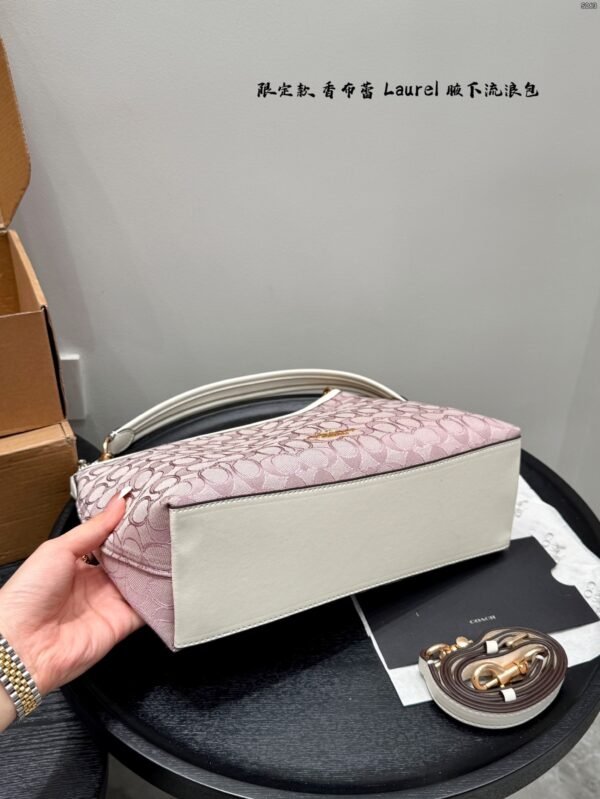 coach limited edition canvas "laurel" hobo bag