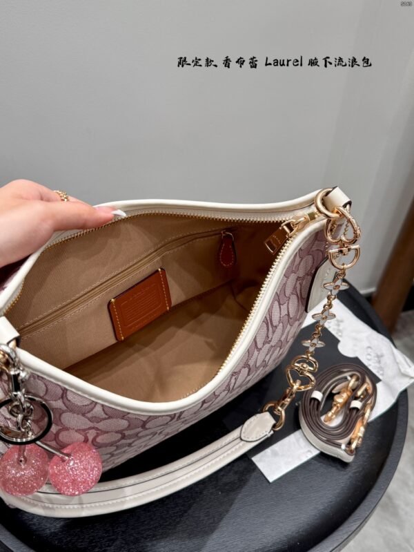 coach limited edition canvas "laurel" hobo bag