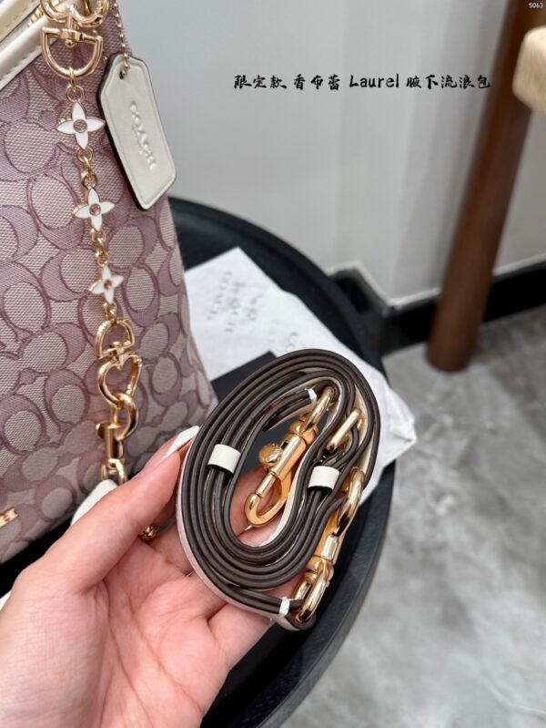 coach limited edition canvas "laurel" hobo bag