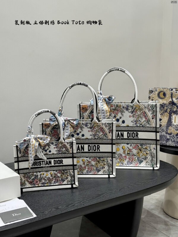 dior new floral tote bag