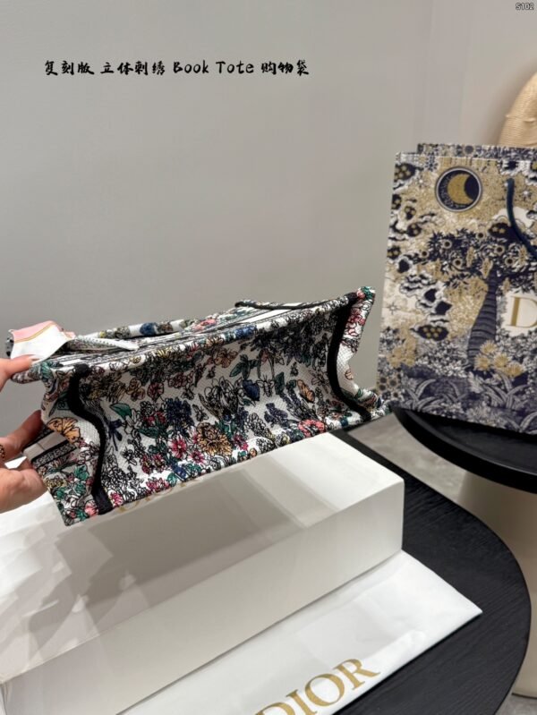 dior new floral tote bag