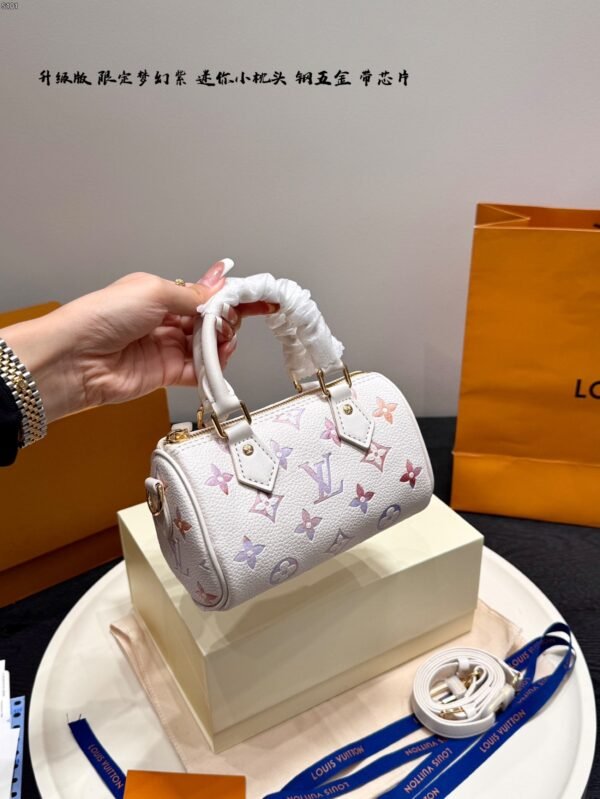 lv embossed speedy nano mini pillow bag