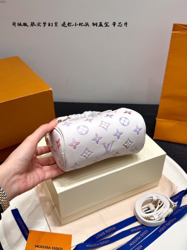 lv embossed speedy nano mini pillow bag