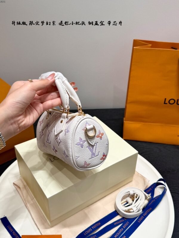 lv embossed speedy nano mini pillow bag