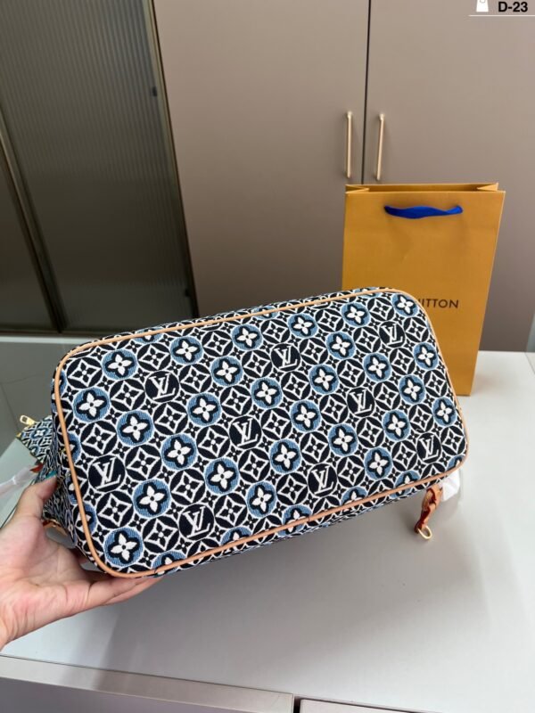 lv denim neverfull shopping bag