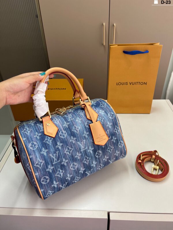 lv denim pillow bag handbag