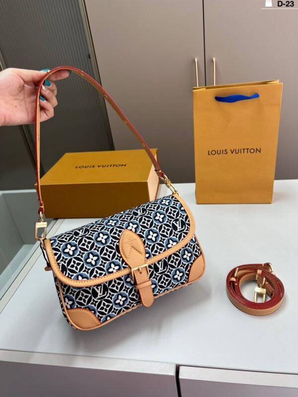 lv denim diane baguette bag