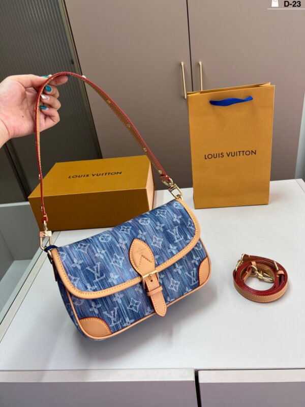 lv denim diane baguette bag