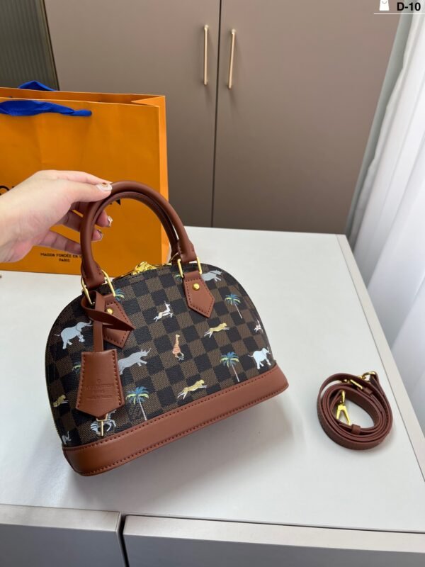 lv checkered shell bag
