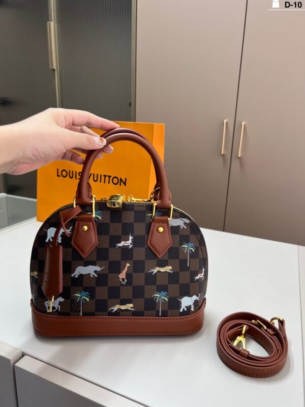 lv checkered shell bag