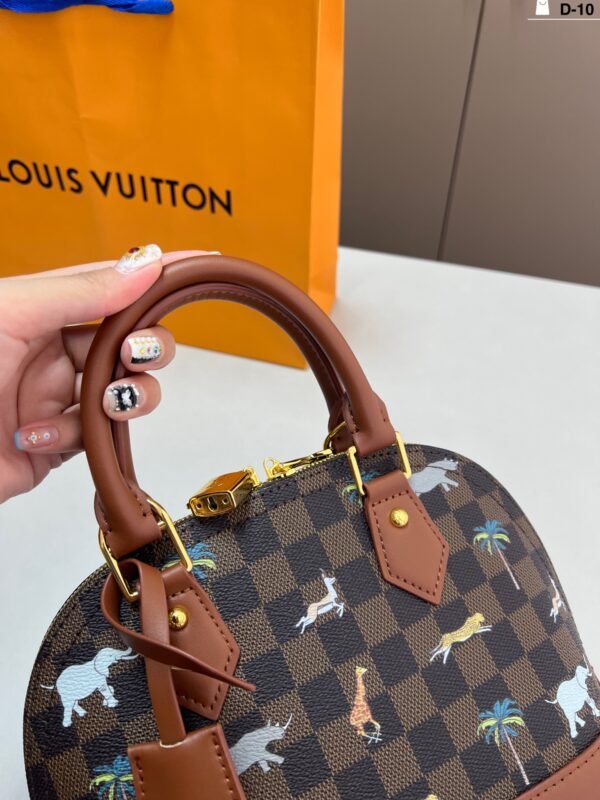 lv checkered shell bag