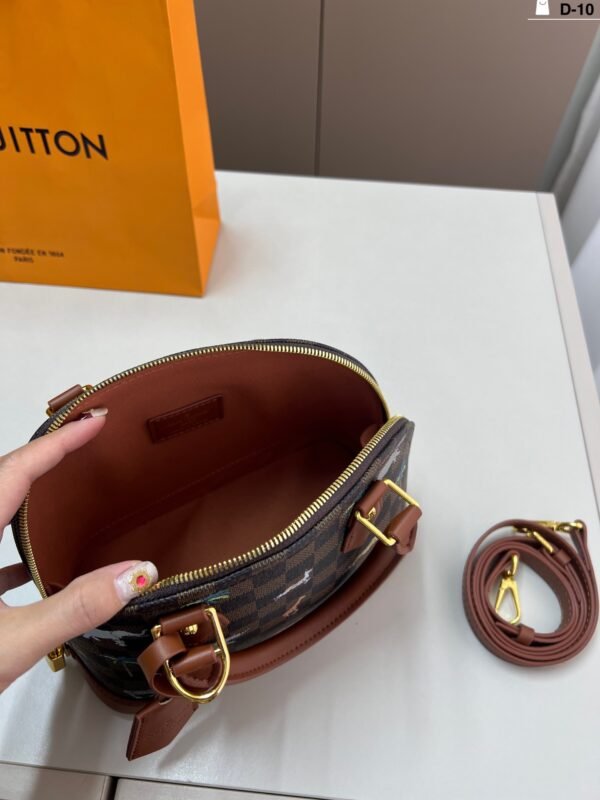 lv checkered shell bag