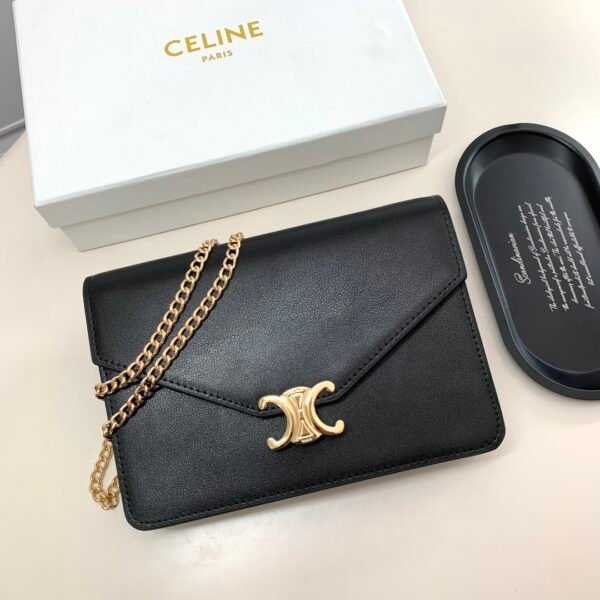 celine cow leather bag 19.3×13.5×3.5cm