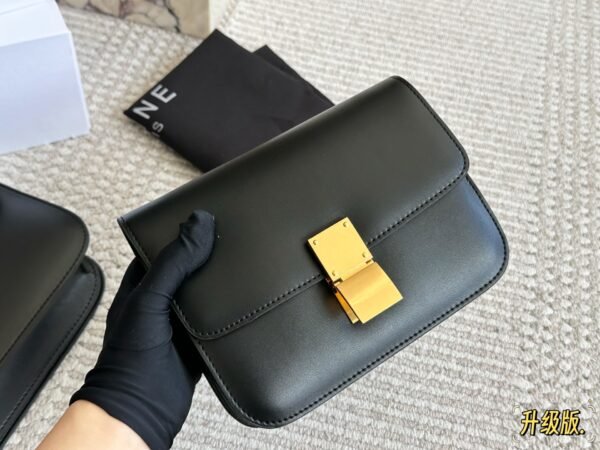 celine tofu bag, box calf leather quality upgraded version