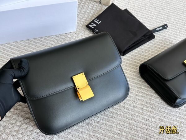 celine tofu bag, box calf leather quality upgraded version