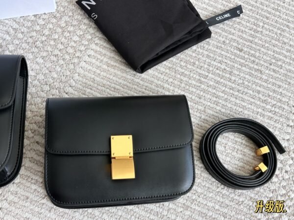 celine tofu bag, box calf leather quality upgraded version