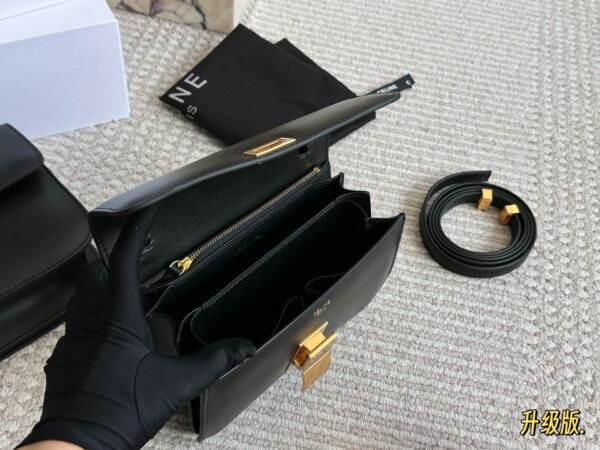 celine tofu bag, box calf leather quality upgraded version