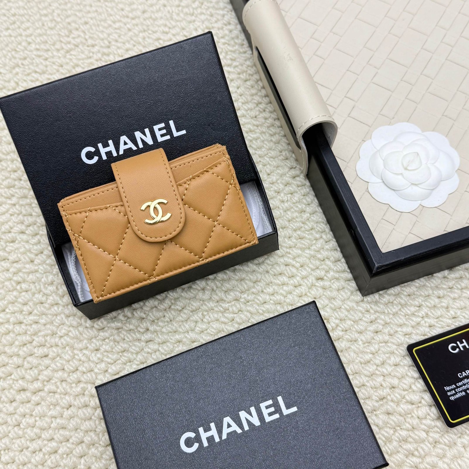 chanel caviar & lambskin card holder chanel caviar & lambskin card holder
