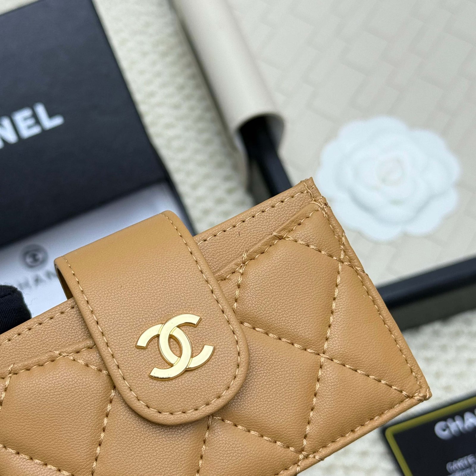 chanel caviar & lambskin card holder chanel caviar & lambskin card holder
